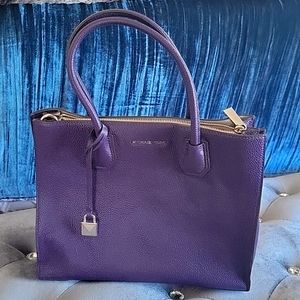 Michael Kors Mercer Bag Tote - Purple Iris